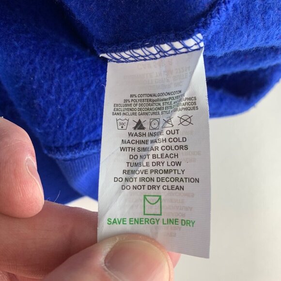 Kansas City Royals MLB Blue Majestic Pullover Hoodie - Picture 6 of 6